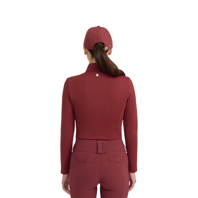 Harcour - Polo manches longues femme Claudia vigne