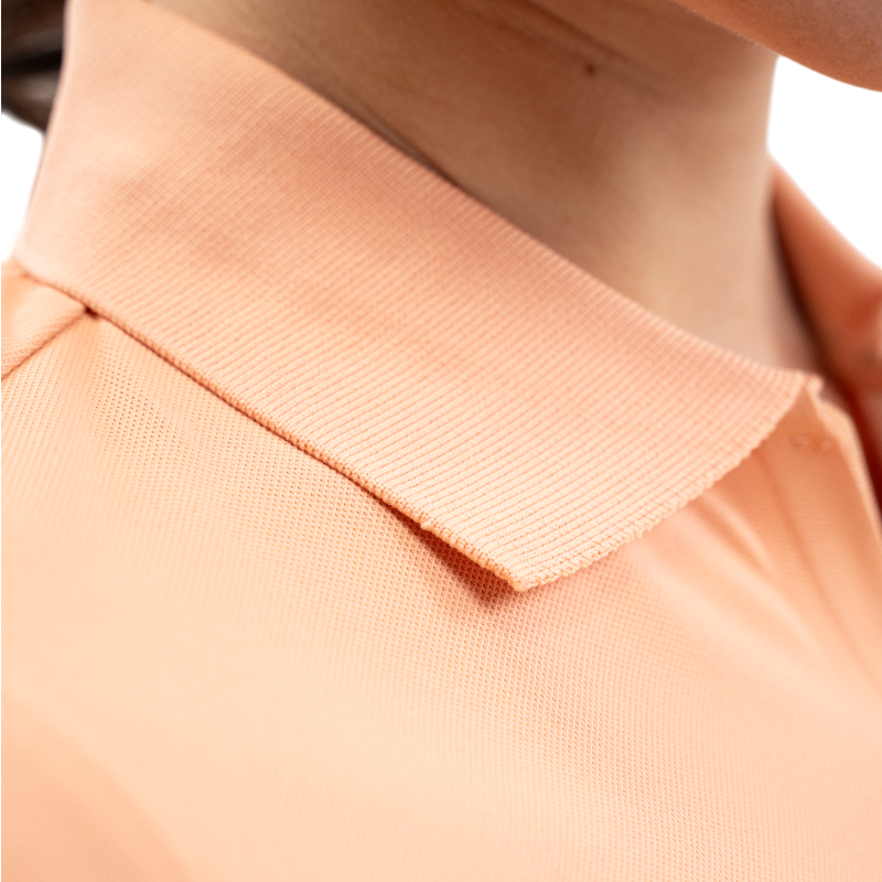 Harcour - Polo manches longues femme Pepite abricot