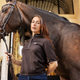 Harcour - Polo manches mi-longues femme Amande cacao | - Ohlala