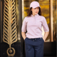 Harcour - Polo manches mi-longues femme Amande pivoine | - Ohlala
