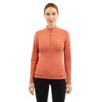 Harcour - Technisch polo lange mouwen dames Tess grapefruit | - Ohlala