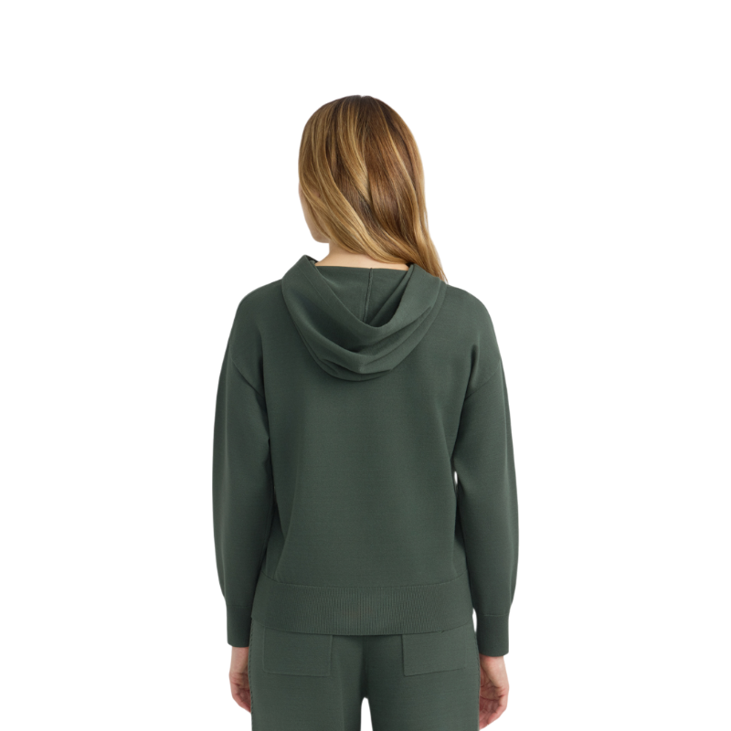 Harcour - Pull à capuche manches longues femme Capucine trèfle