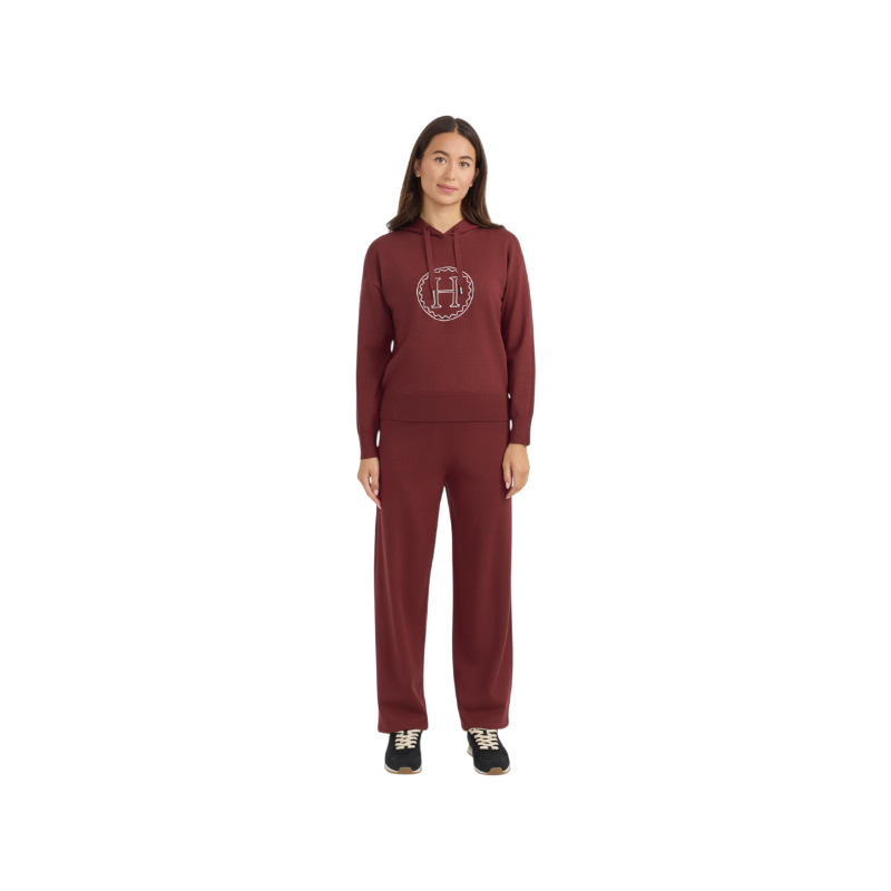 Harcour - Pull à capuche manches longues femme Capucine vigne