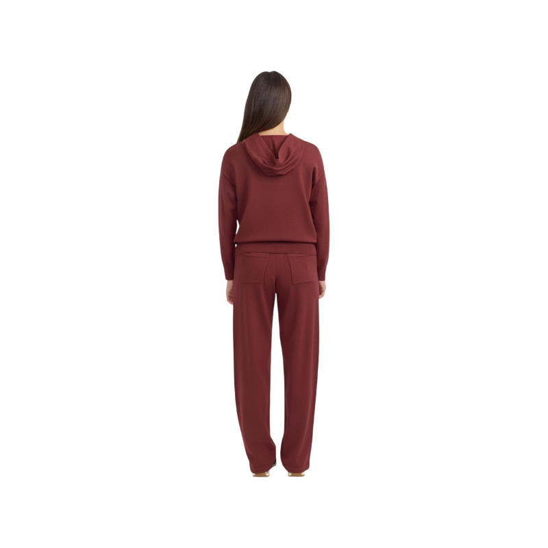 Harcour - Pull à capuche manches longues femme Capucine vigne
