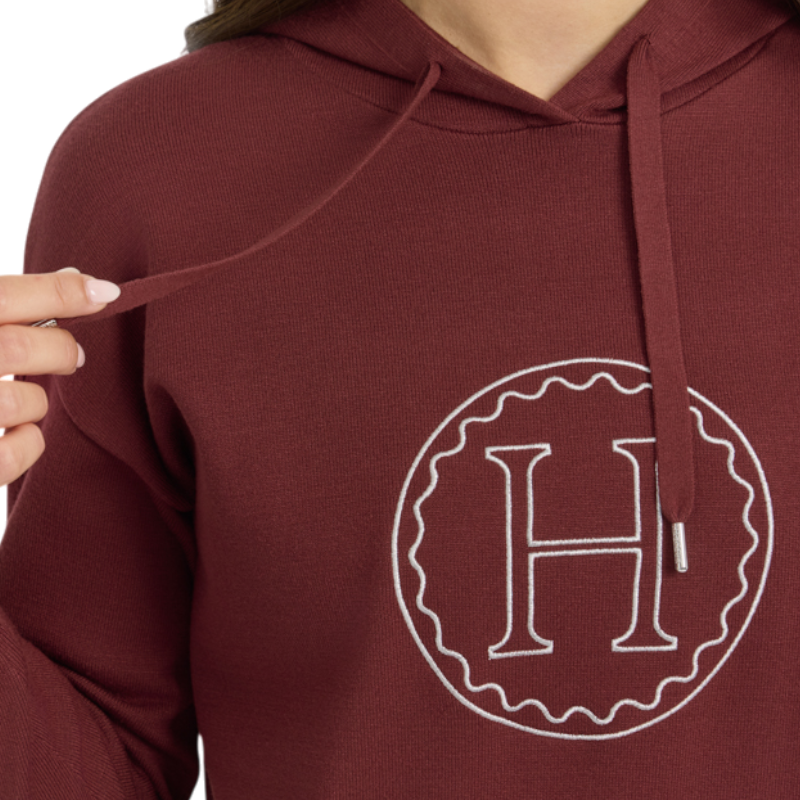Harcour - Pull à capuche manches longues femme Capucine vigne