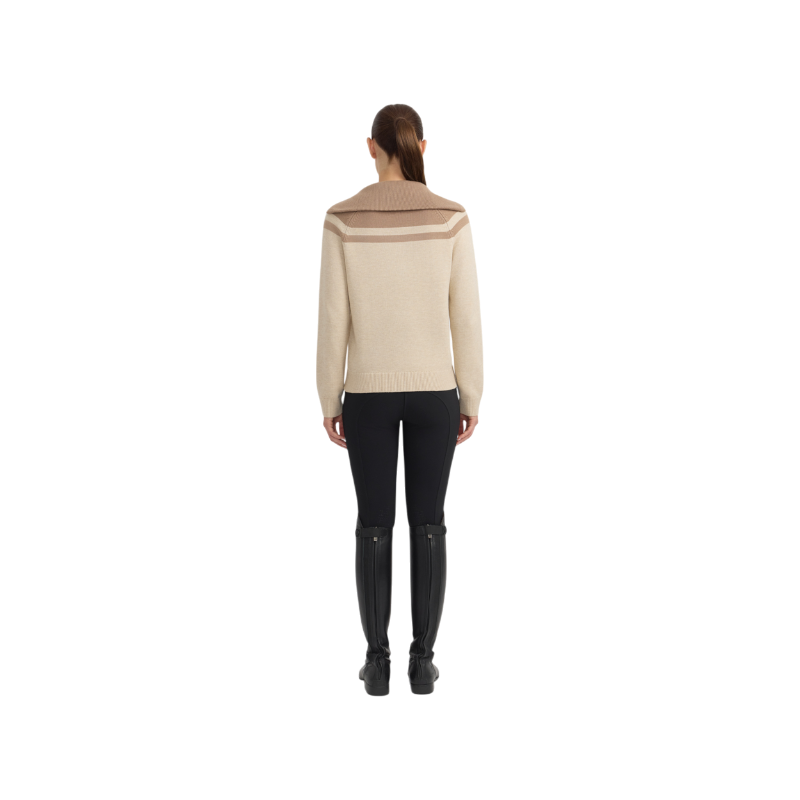 Harcour - Pull col montant femme Claira crème