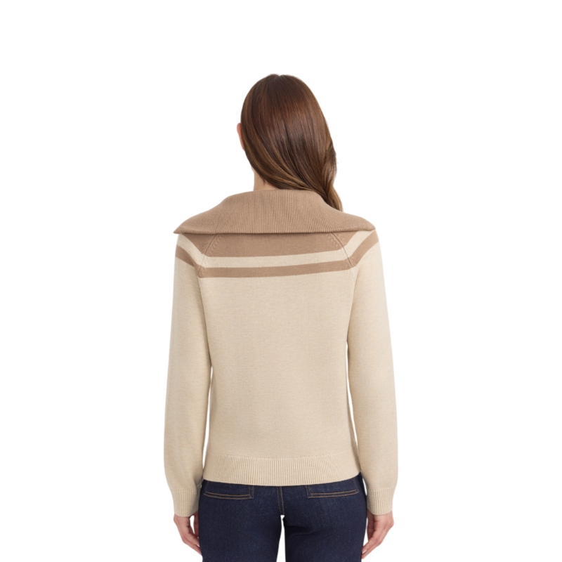 Harcour - Pull col montant femme Claira crème