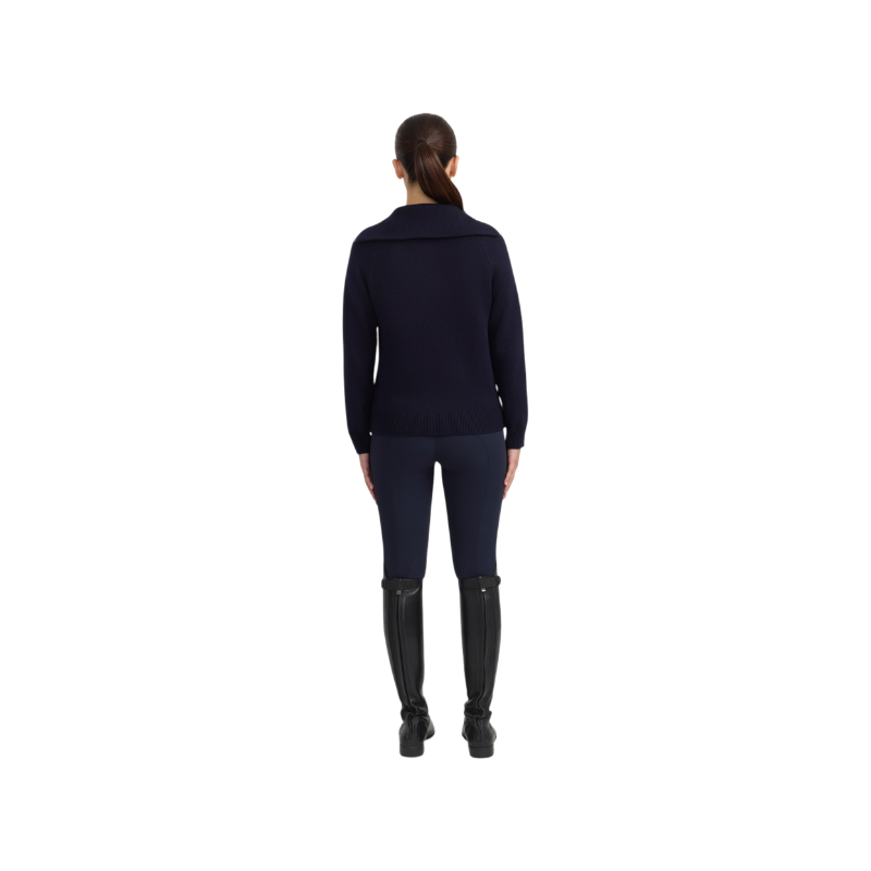Harcour - Pull col montant femme Claira marine