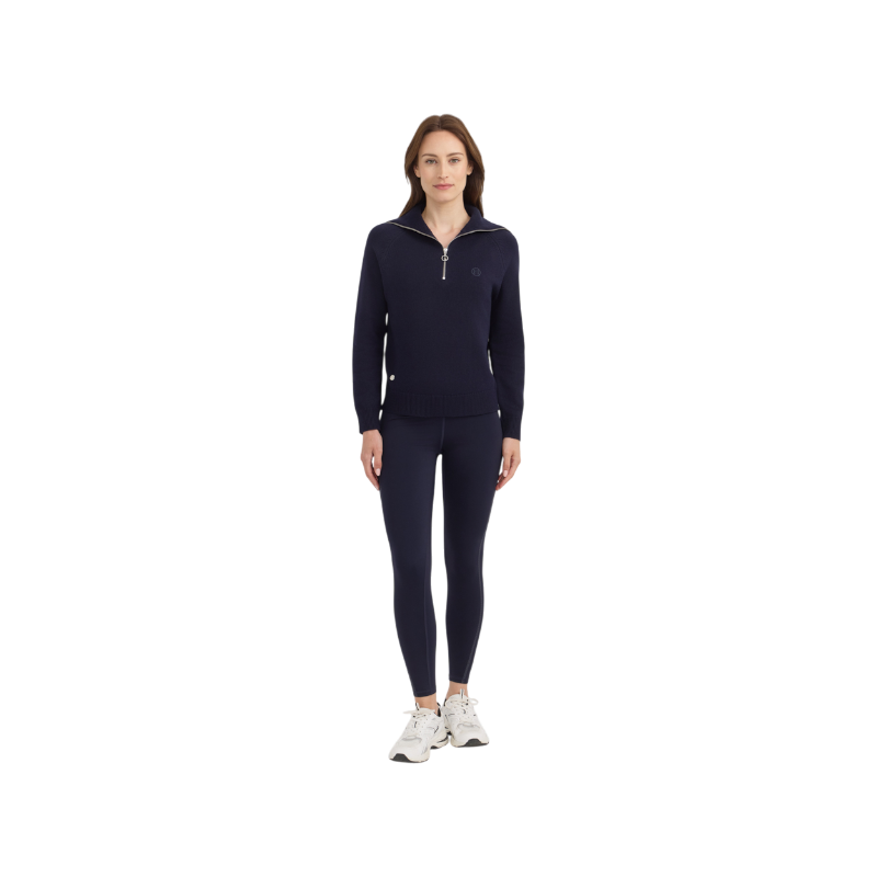 Harcour - Pull col montant femme Claira marine