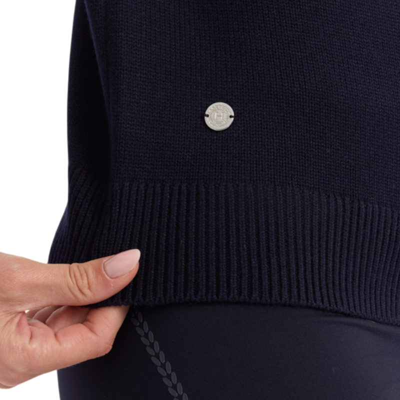 Harcour - Pull col montant femme Claira marine