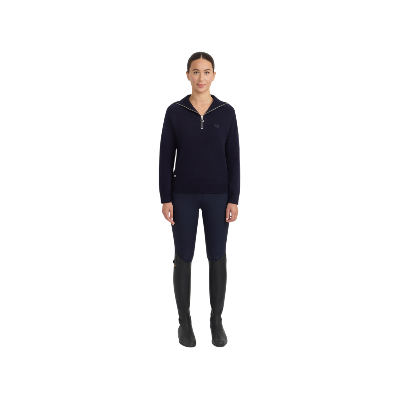 Harcour - Pull col montant femme Claira marine