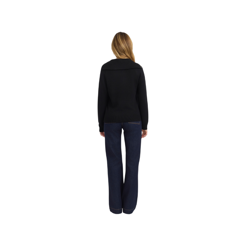 Harcour - Pull col montant femme Claira noir