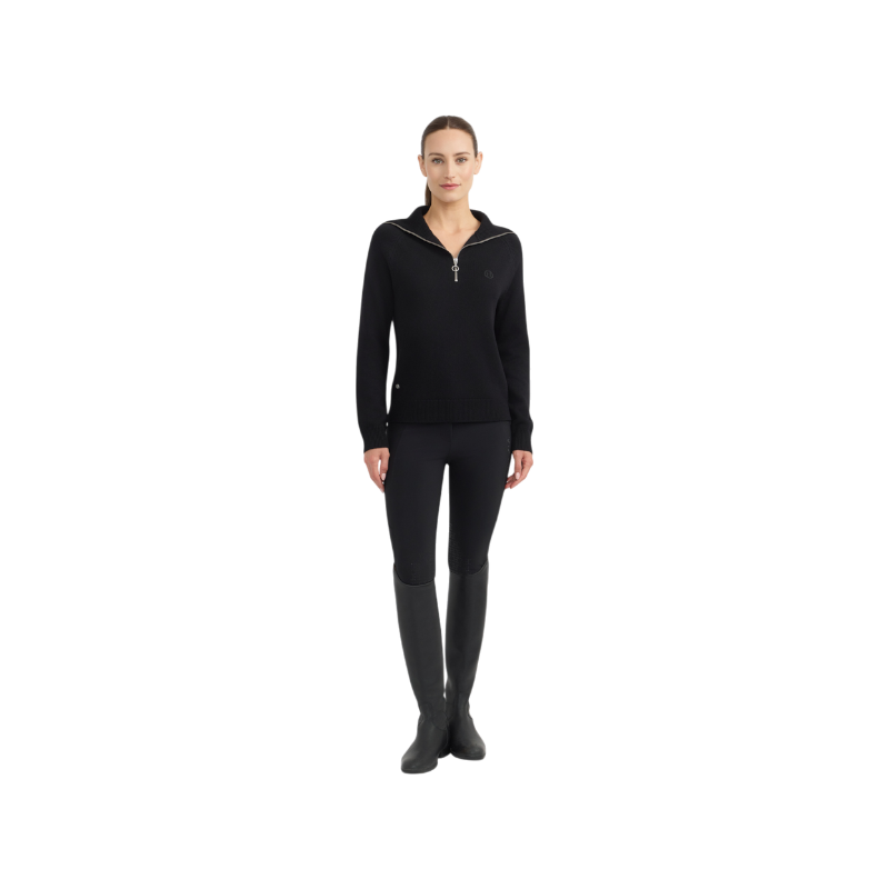 Harcour - Pull col montant femme Claira noir