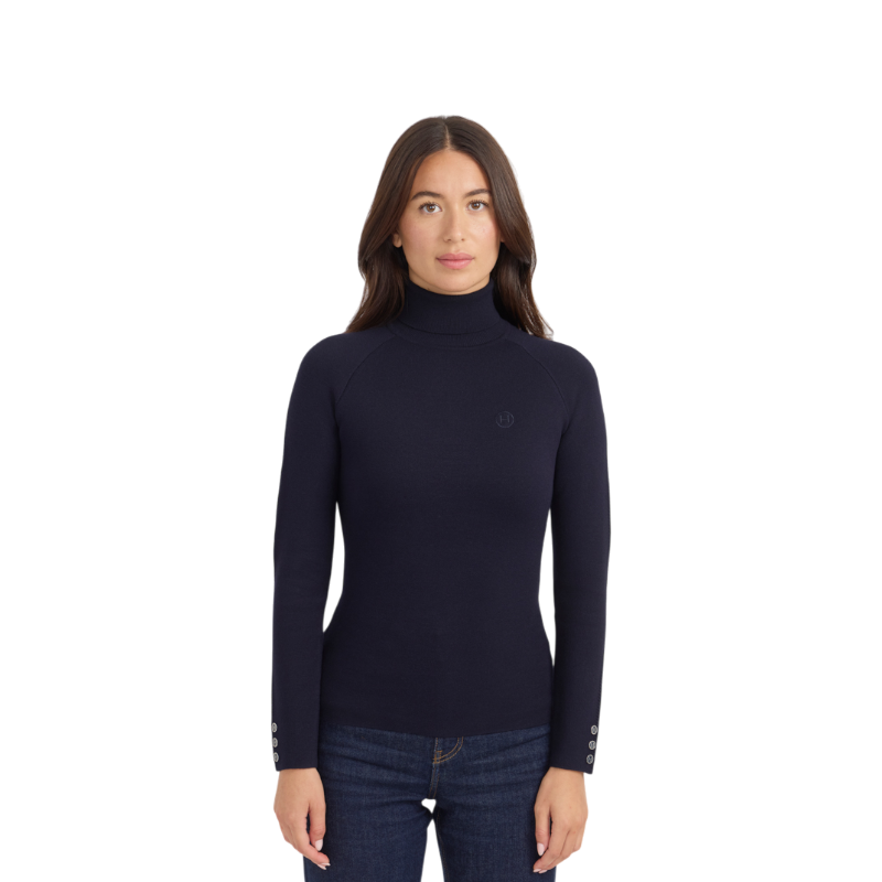 Harcour - Pull col roulé femme Christina marine