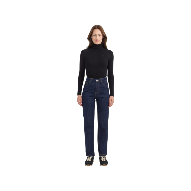 Harcour - Pull col roulé femme Christina noir