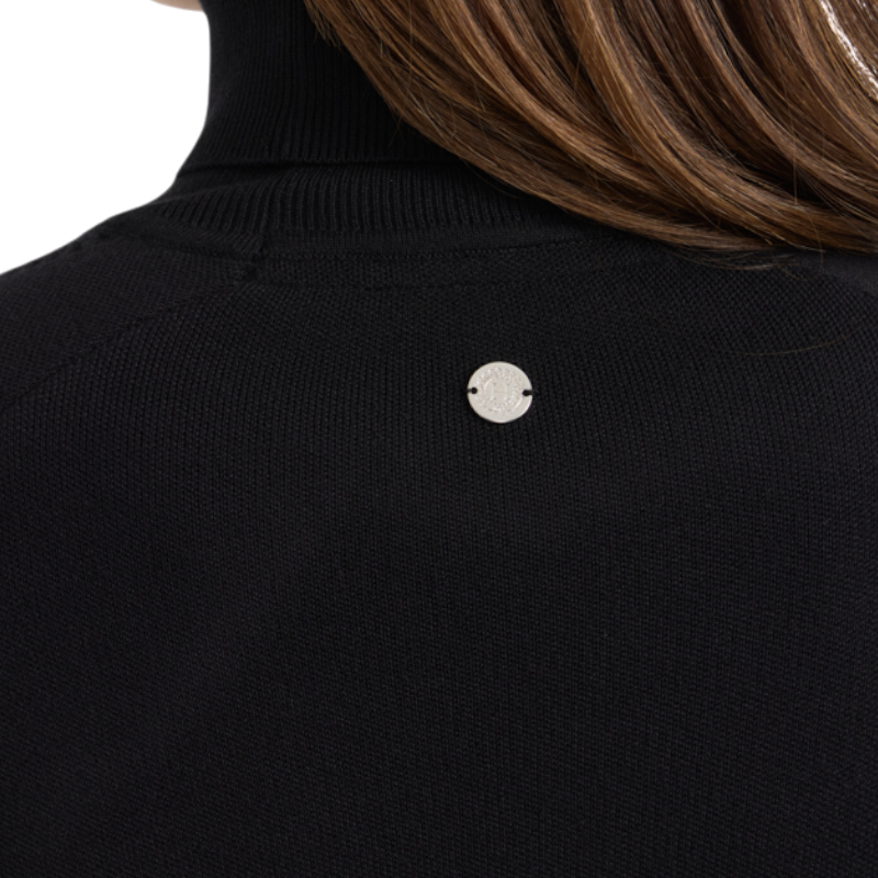 Harcour - Pull col roulé femme Christina noir