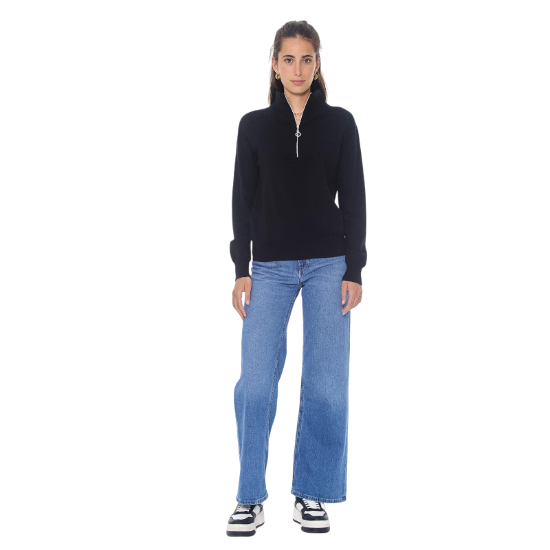 Harcour - Pull manches longues femme Pachana noir