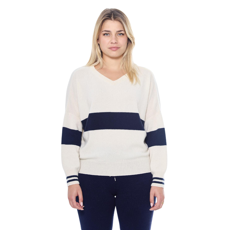 Harcour - Pull manches longues femme Polisa ivoire