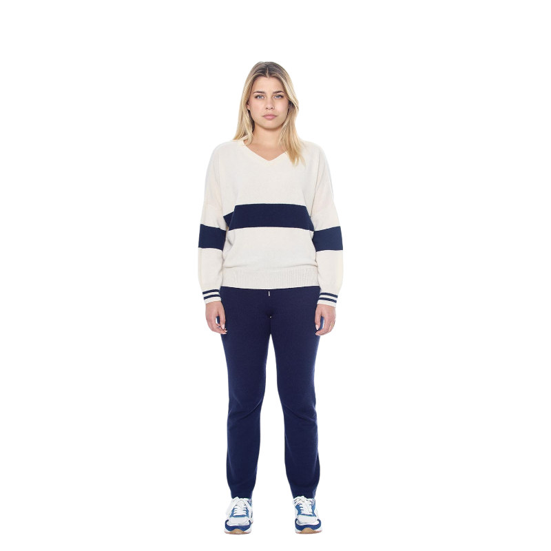Harcour - Pull manches longues femme Polisa ivoire