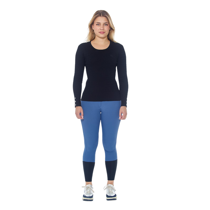 Harcour - Pull manches longues femme Pompadou noir