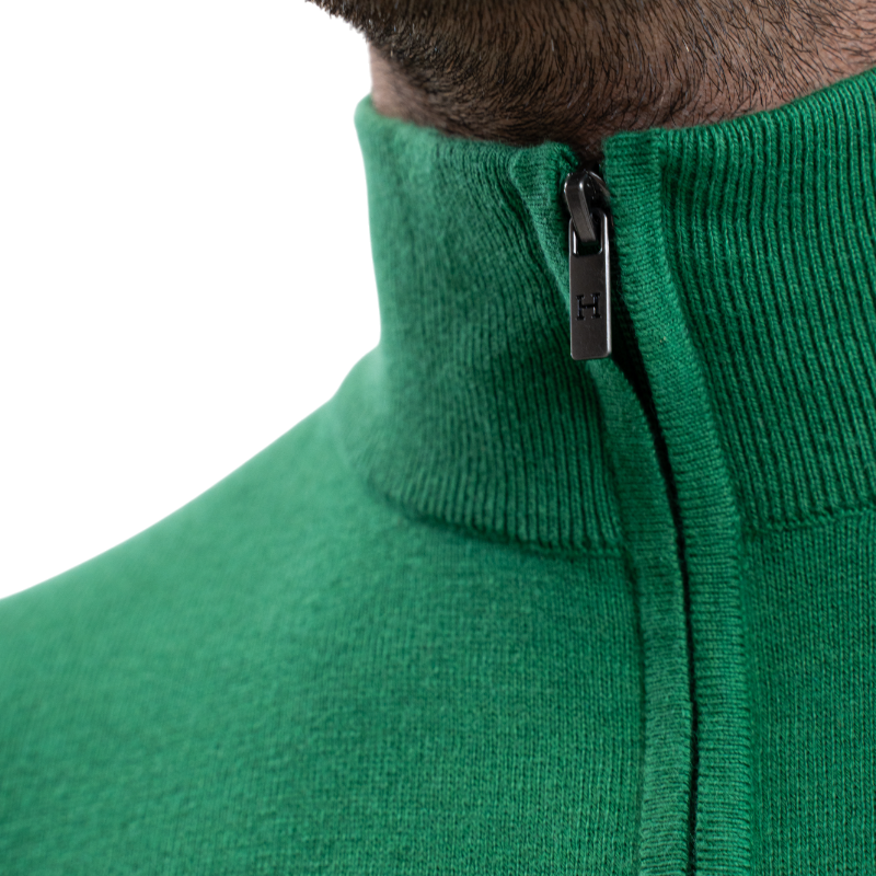 Harcour - Pull manches longues homme Parmo emerald green