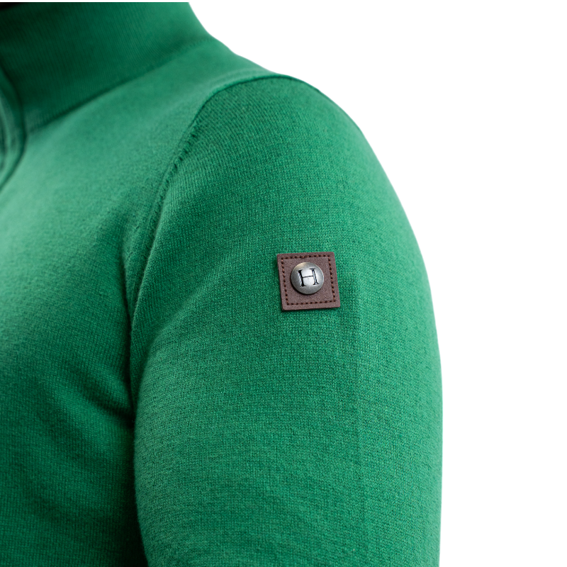 Harcour - Pull manches longues homme Parmo emerald green