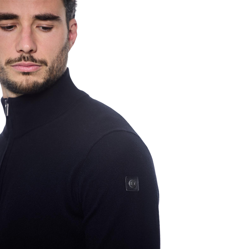 Harcour - Pull manches longues homme Parmo noir