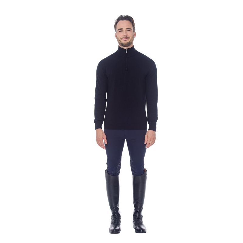 Harcour - Pull manches longues homme Parmo noir