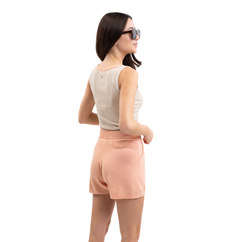 Harcour - Short femme Saya abricot
