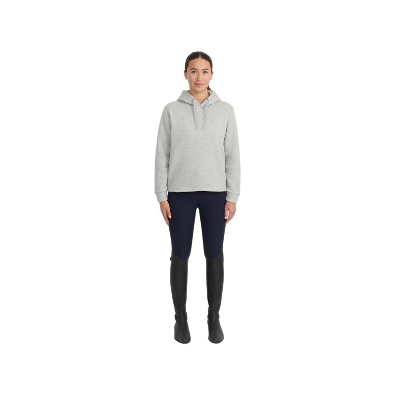 Harcour - Sweat à capuche femme Charlie gris chiné