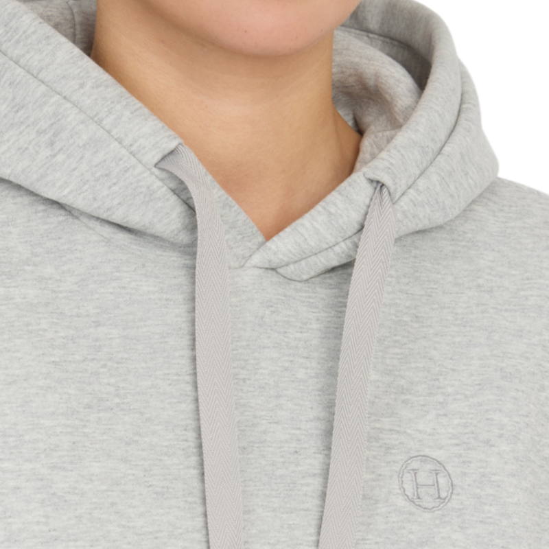 Harcour - Sweat à capuche femme Charlie gris chiné