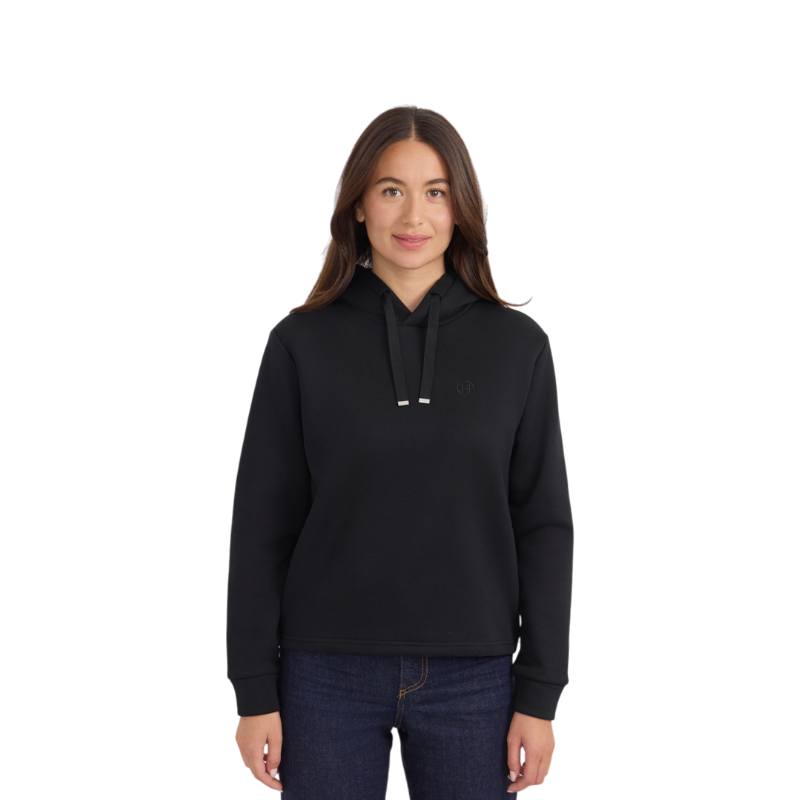 Harcour - Sweat à capuche femme Charlie noir