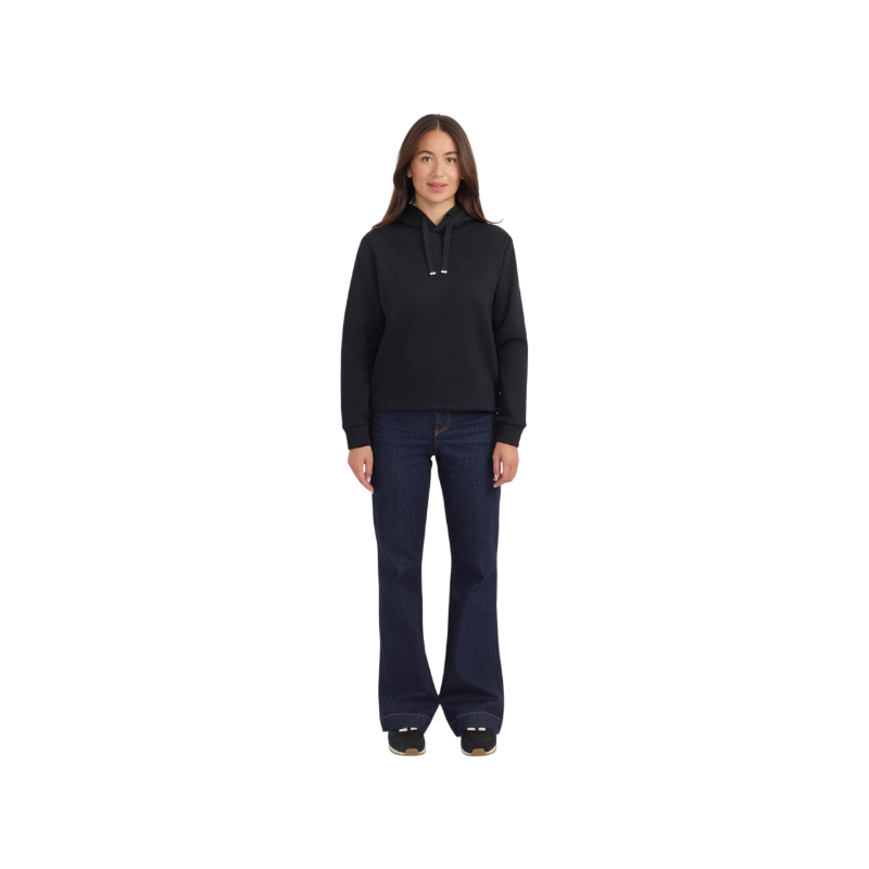 Harcour - Sweat à capuche femme Charlie noir