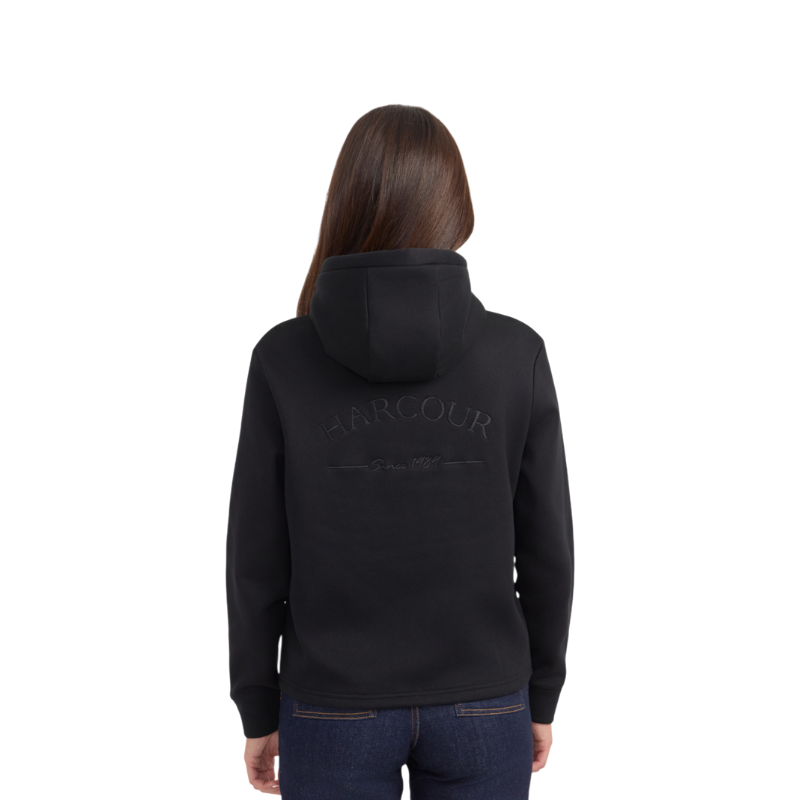 Harcour - Sweat à capuche femme Charlie noir