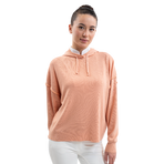 Harcour - Dames hoodie lange mouwen Plume abrikoos | - Ohlala