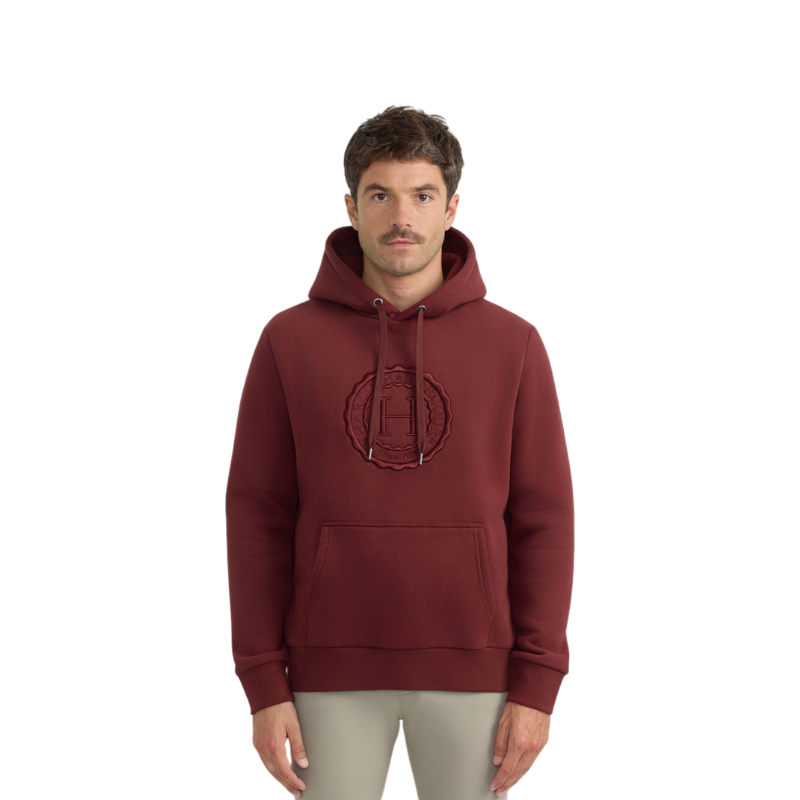 Harcour - Sweat à capuche unisexe Samy vigne