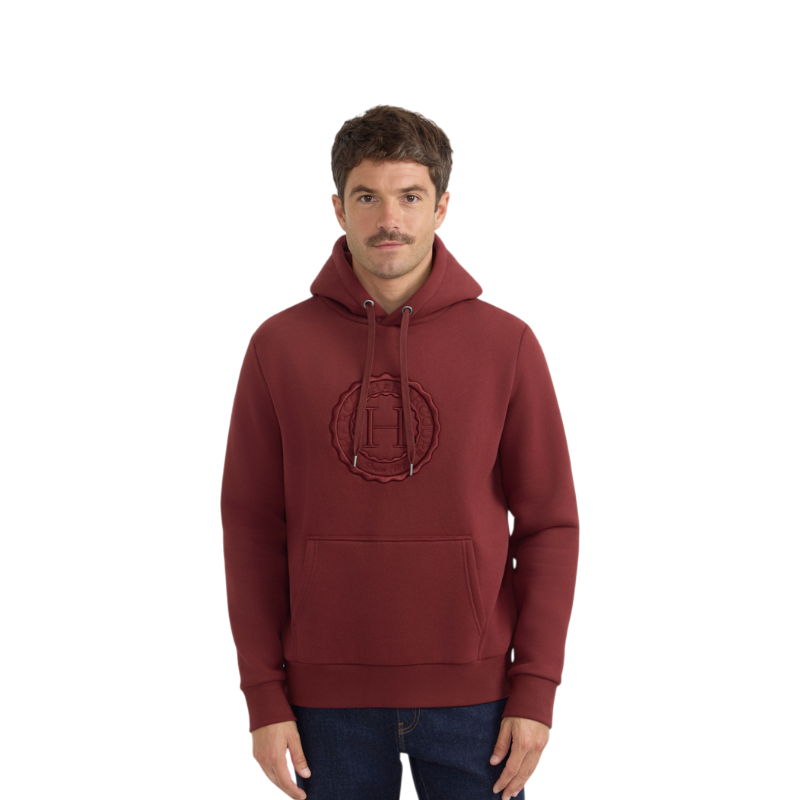 Harcour - Sweat à capuche unisexe Samy vigne
