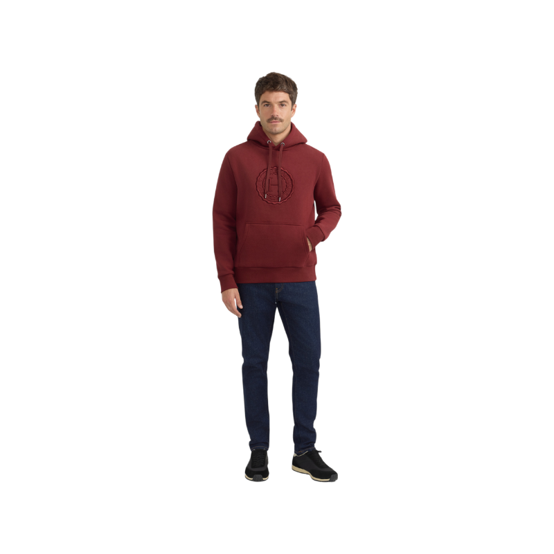 Harcour - Sweat à capuche unisexe Samy vigne