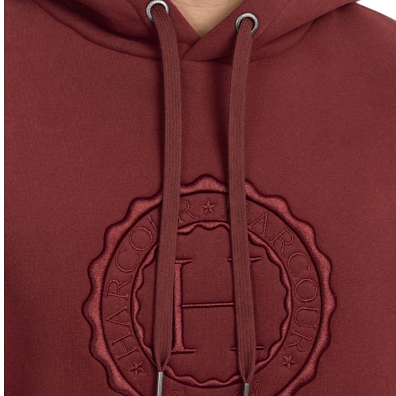 Harcour - Sweat à capuche unisexe Samy vigne