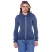 Harcour - Damessweatshirt met lange mouwen en rits Sworm steel blue | - Ohlala