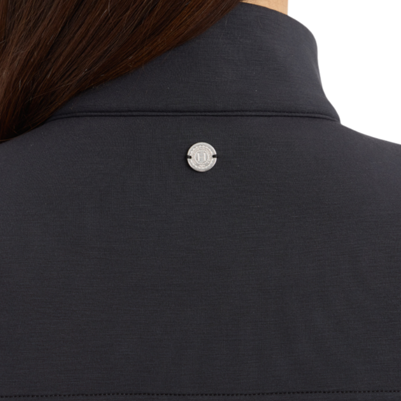 Harcour - Sweat col zippé manches longues femme Cassandre noir