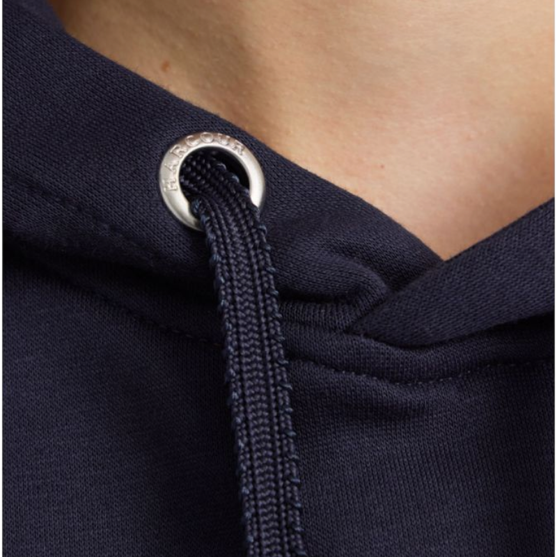 Harcour - Sweat manches longues femme Coeur Octobre Rose marine