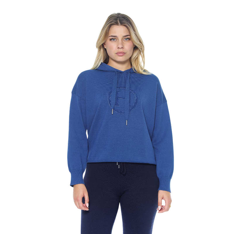 Harcour - Sweat manches longues femme Santa steel blue