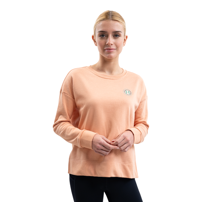 Harcour - Sweat manches longues femme Santana abricot