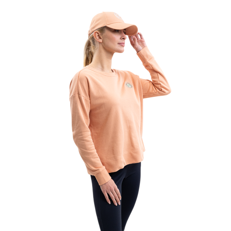 Harcour - Sweat manches longues femme Santana abricot
