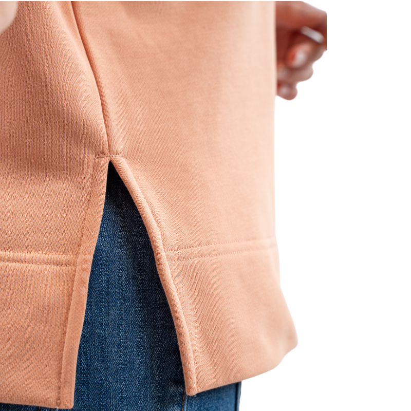 Harcour - Sweat manches longues femme Santana abricot