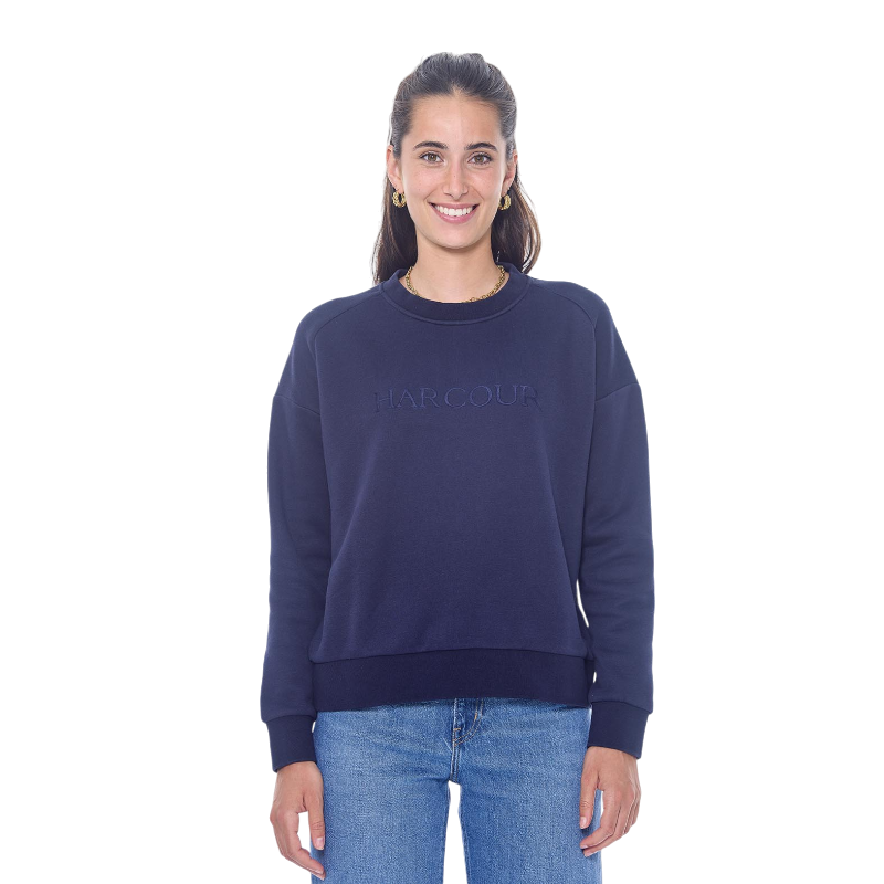 Harcour - Sweat manches longues femme Sirius marine