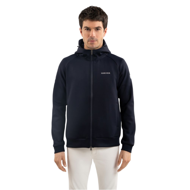 Harcour - Sweater lange mouwen heren Frank marineblauw