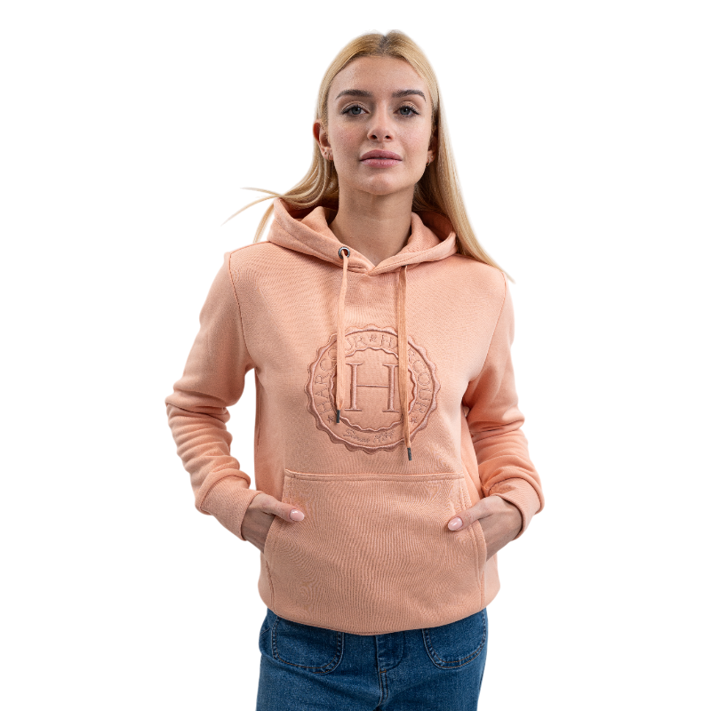 Harcour - Sweat manches longues unisexe Samy abricot