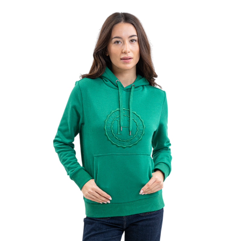 Harcour - Sweat manches longues unisexe Samy emerald green
